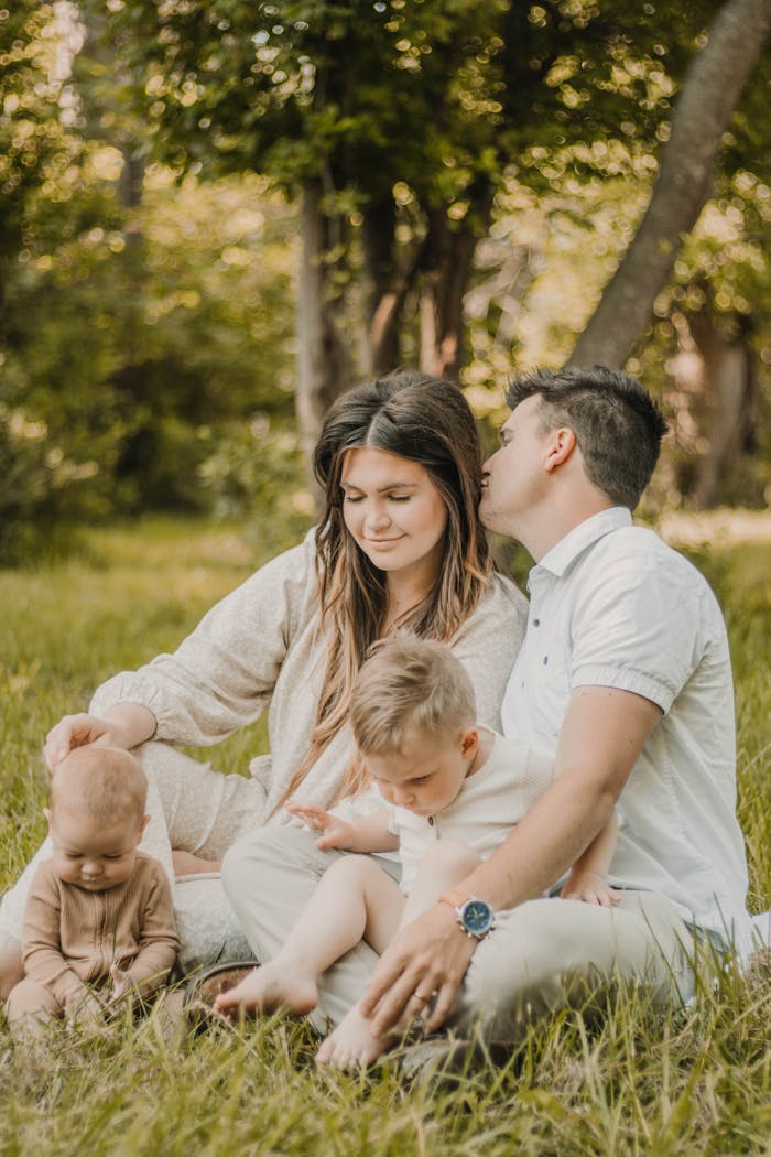 A loving family enjoying a peaceful day outdoors, captured with warmth and sincerity.
